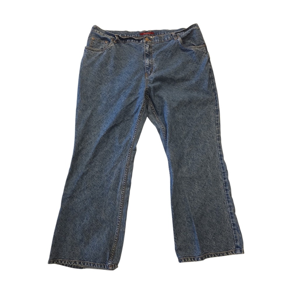Vintage Bill Blass Brittany Jeans Women's 22W Blue High Rise Wide Leg Denim Y2K